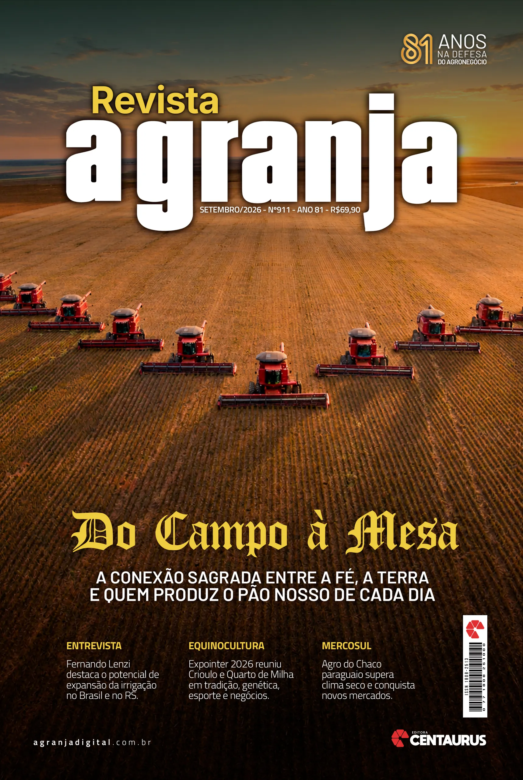 Capa da Edição 911 da Revista A Granja, Setembro 2026
