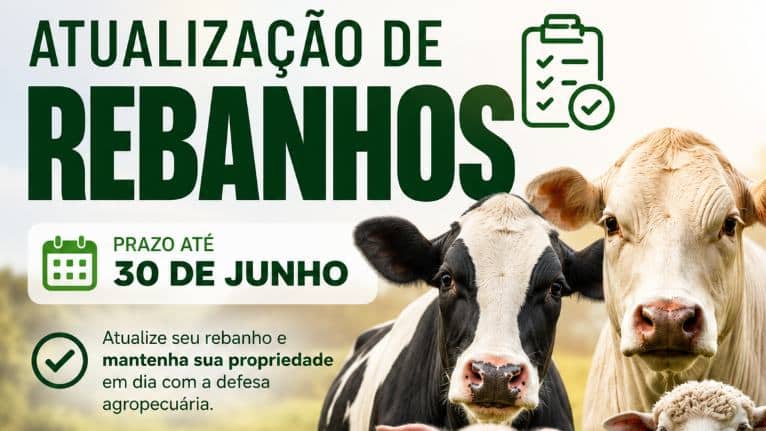 Paraná: prazo até 30 de junho para atualizar cadastros de rebanhos na Adapar; multa e impedimento da Guia de Trânsito Animal
