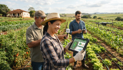 Agricultura digital avança entre pequenos produtores e amplia eficiência no campo