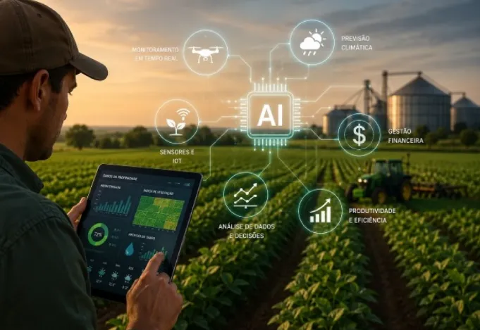 Inteligência Artificial consolida presença no agronegócio brasileiro e atrai investimentos do setor