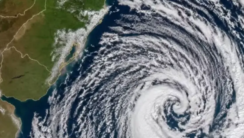 Ciclone provoca queda de temperaturas no Centro-Sul do Brasil