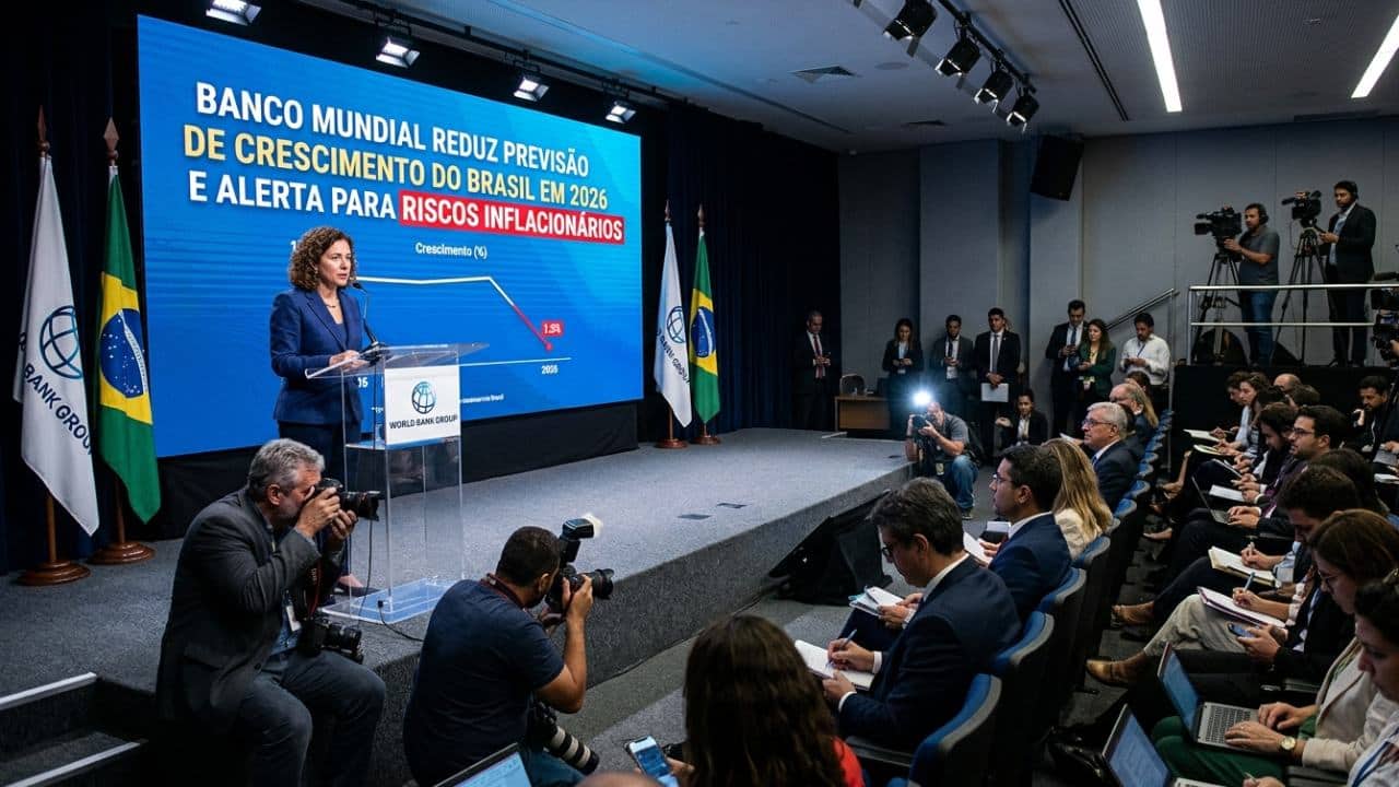 Banco Mundial reduz crescimento do Brasil para 1,9% em 2026 e projeta 2,0% em 2027; petróleo e inflação pressionam América Latina