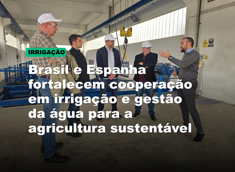 Brasil e Espanha fortalecem cooperação em irrigação e gestão da água para a agricultura sustentável