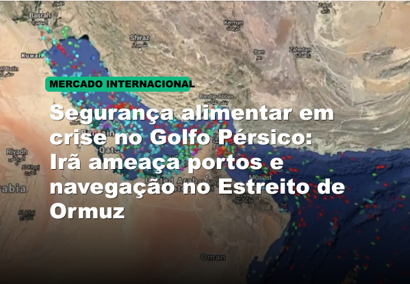 Segurança alimentar em crise no Golfo Pérsico: Irã ameaça portos e navegação no Estreito de Ormuz