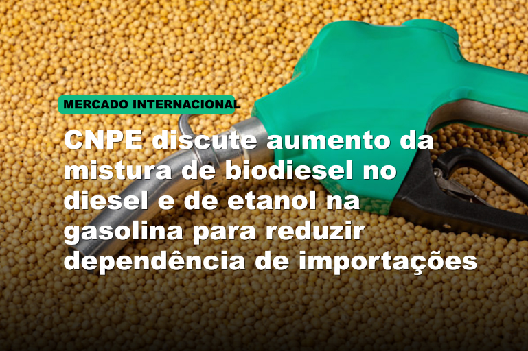 CNPE discute aumento da mistura de biodiesel no diesel e de etanol na gasolina para reduzir dependência de importações