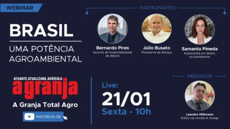 Webnar ressalta o agro brasileiro como exemplo de sustentabilidade