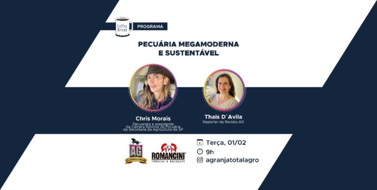 Tema do Coffee Break desta terça é a pecuária megamoderna e sustentável
