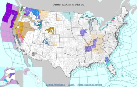 Frio extremo nos Estados Unidos atinge regiões produtoras