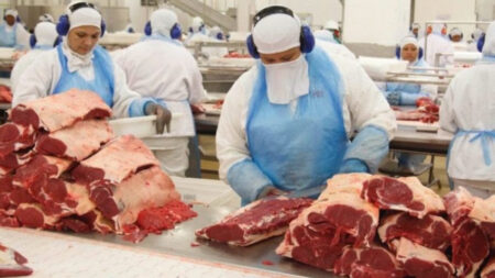 Exportações de carne caem quase 30%