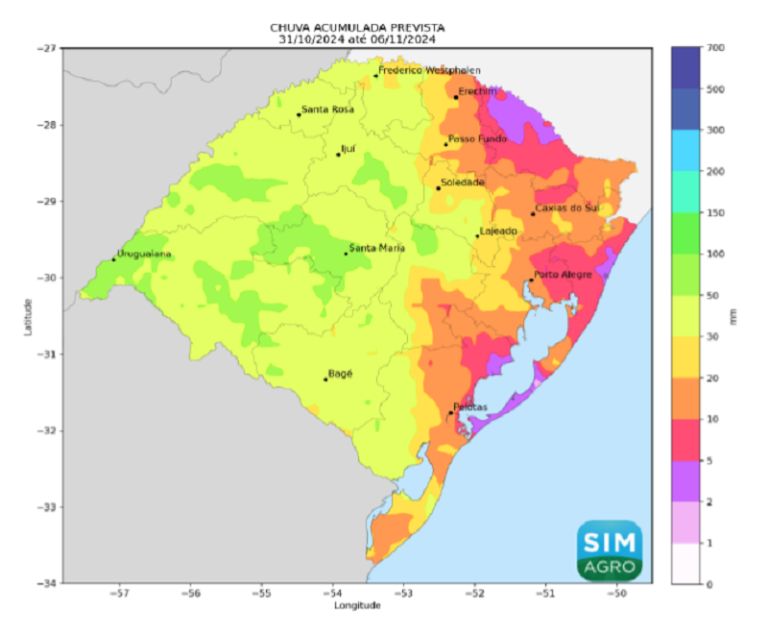 Chuva pode retornar em algumas regiões gaúchas